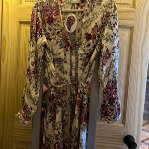 NWT Vintage GOA Floral Long Sleeve Women's Tunic Top